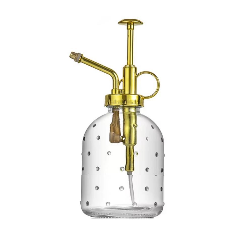 Hand Pressure Garden Watering Can Push-type Clear Flower Sprayer Glass Spray Bottle  Household