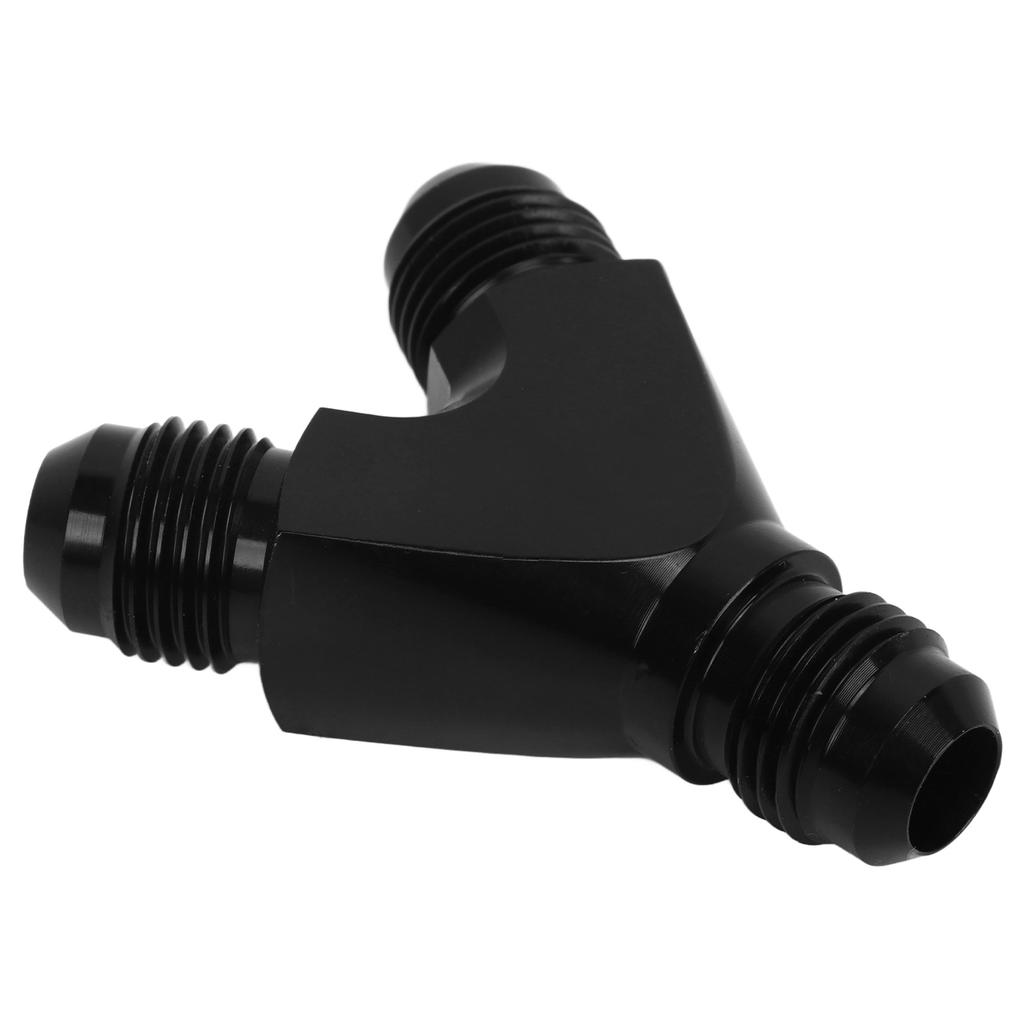 Coupler Union Fitting Splitter Black Anodized Coating Leak Proof Y Adapter Universal for Fuel Hose 6AN
