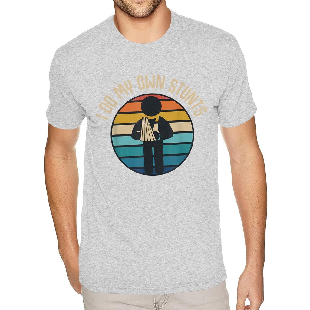 I Do My Own Stunts Get Well Gifts Funny Injury Han Fashionable T Shirts Plus Size Boys Online Photo T Shirts