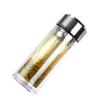 Portable Double-Layer Glass Cup - Insulated, High-Capacity Tea & Water Cup for Men and Women