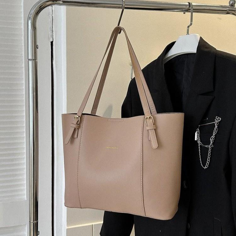 Womens Large Pu Bucket Bag With Magnetic Closure For Daily Use And Street Style