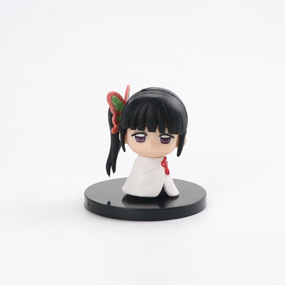 5 Style/Set Q Version Demon Slayer Sitting Ghost Doll Tanjiro Nidouzi Inosuke Zenizu Figure Action Figure Movie Model Toys Doll