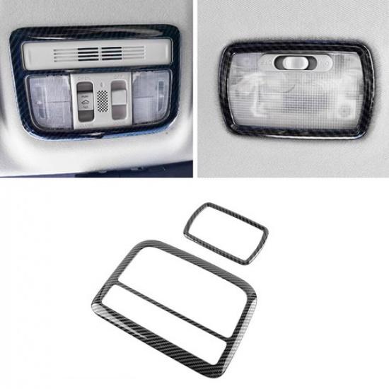 Front Reading Light Switch Cover Trim For Honda Civic 2016- ABS Carbon Fiber