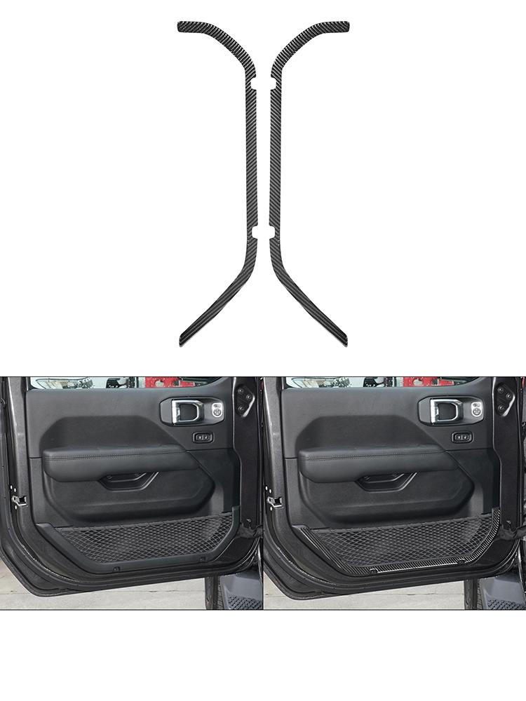 For Jeep Wrangler JL 2018-2023 Gladiator 2020-2023 Car Interior Button Panel Decoration Protection Carbon Fiber Sticker