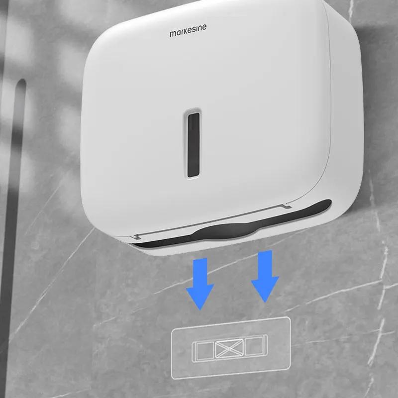 Non perforated wall mounted hand wiping paper box hotel restroom toilet tissue box household kitchen toilet hand paper box