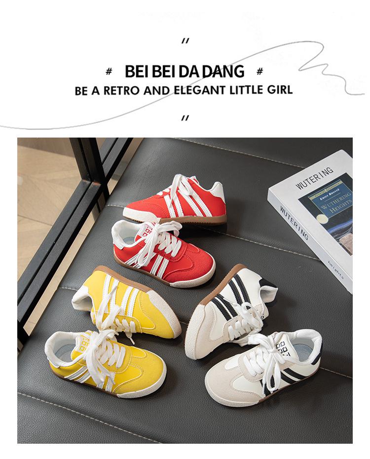 Mädchen 2025 Frühling Casual Sneaker - Weiche Sohle Koreanischer Stil Sportschuhe für die Kleinen.