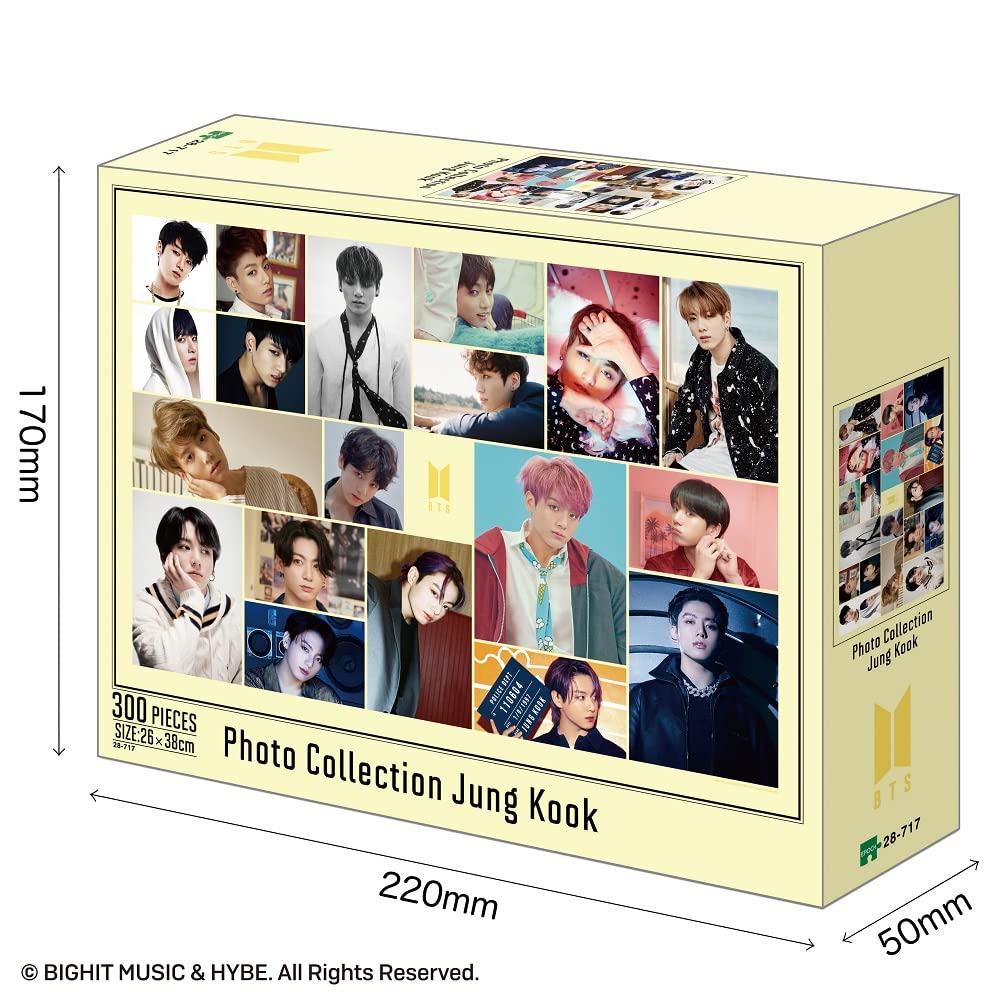 Epoch Jigsaw Puzzle BTS Photo Collection Jung Kook with and Spatula 300-Piece (26x38cm) 28-717 Self-Adhesive