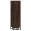 VidaXL Buffet haut chêne marron 35,5x35x139 cm bois d'ingénierie métal, armoire latérale, armoire de rangement haute, 849058