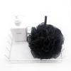 Soft Black Loofah Shower Sponge Exfoliating Bath Ball PE Skin‑friendly Body Scrubber for Glowing Skin Home Dormitory Supplies