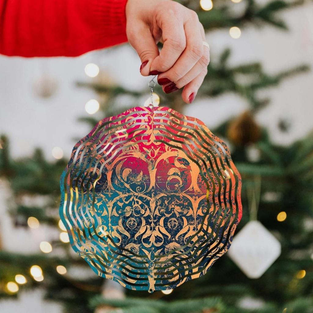 10 Inch Hanging Wind Chime for Outdoor Garden Decor Rotating 360 Degree Hook Elegant Spring Summer Courtyard Decoration Classic Gift Idea