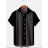 Men S Summer Short Sleeve Shirt 3d Print Striped Color Block Casual