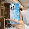 Phone Case: 2D Flat Design Suitable for iPhone 18, 17, 16, 15, 14, 13 Pro Film Protective Case, Couple Style, Dreamy Seaside, Christmas and Halloween 
