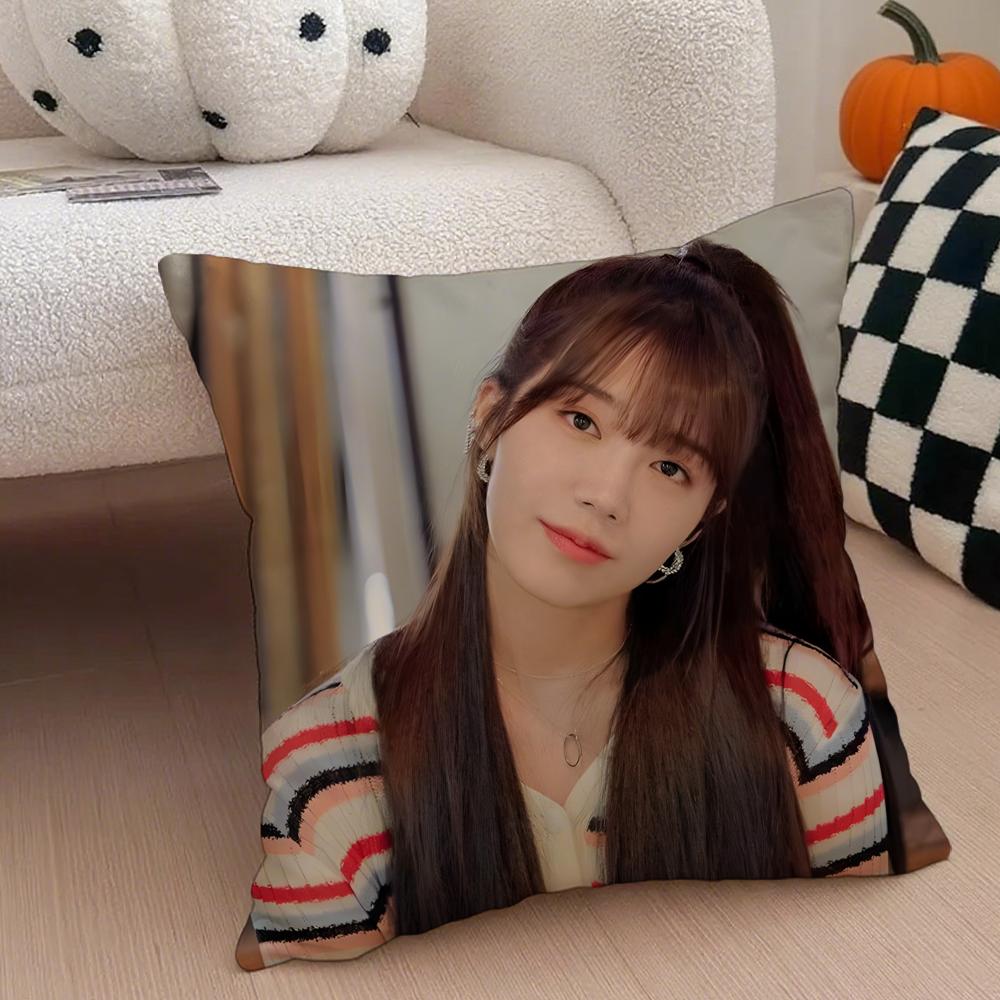 singer sweet JJung Eun Ji Cushion Cover Throw Pillow Cover Hidden Button Durable Polyester Chair Cushion