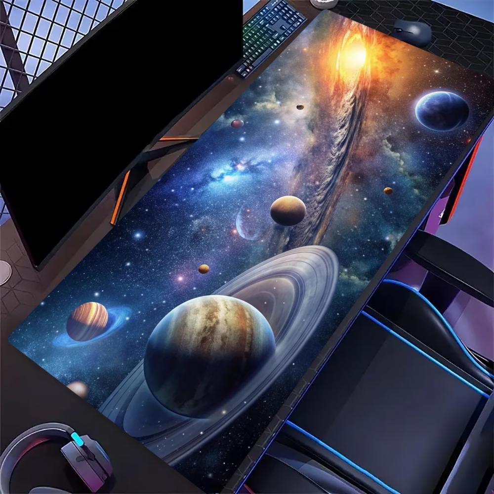 Color Galaxy Planets Mousepad Pc Gamer Computer Accessories Gaming Mous Pad Laptop Keyboard Carpet Large Desk Mat Rug