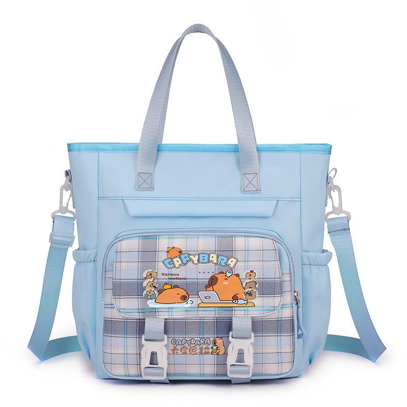 make-up class tote bag capybara large-capacity shoulder bag, primary school students, junior high school men's and women's high-value messenger bag