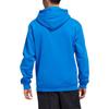 Adidas Originals Clover FW22 Solid Color Logo Print Drawstring Long Sleeve Sweatshirt Men Tops Blue HK9866