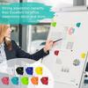 9 ST Kylskåpsmagnetklämmor, starka magnetiska metallklämmor, magnetklämmor för whiteboard-magneter Flerfärgade kylskåpsmagnetklämmor