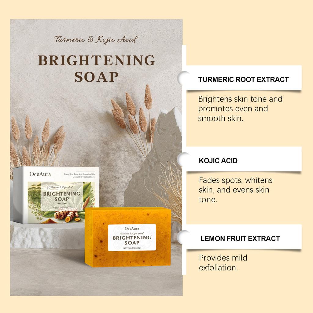 Oceaura Gentle Cleansing Exfoliating Moisturizing Turmeric Soap For Radiant Skin