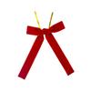 12/24 Pcs/set Red Christmas Tree Bows Velvet Christmas Tree Decoration  Indoor Outdoor Decorations