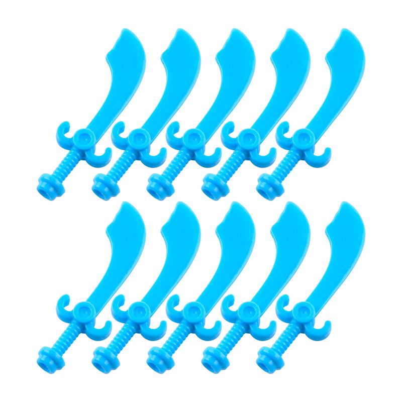 MOC Medieval Military Castle Weapon Roman Knight Helmet Shield Accessories Building Blocks Green Dragon Lion Crusader Bricks Toy