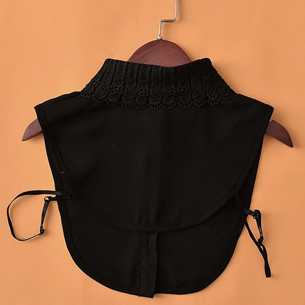 Clothes Accessory Detachable Fake Collar Lace White Black Neckline Half Shirt Women Girls