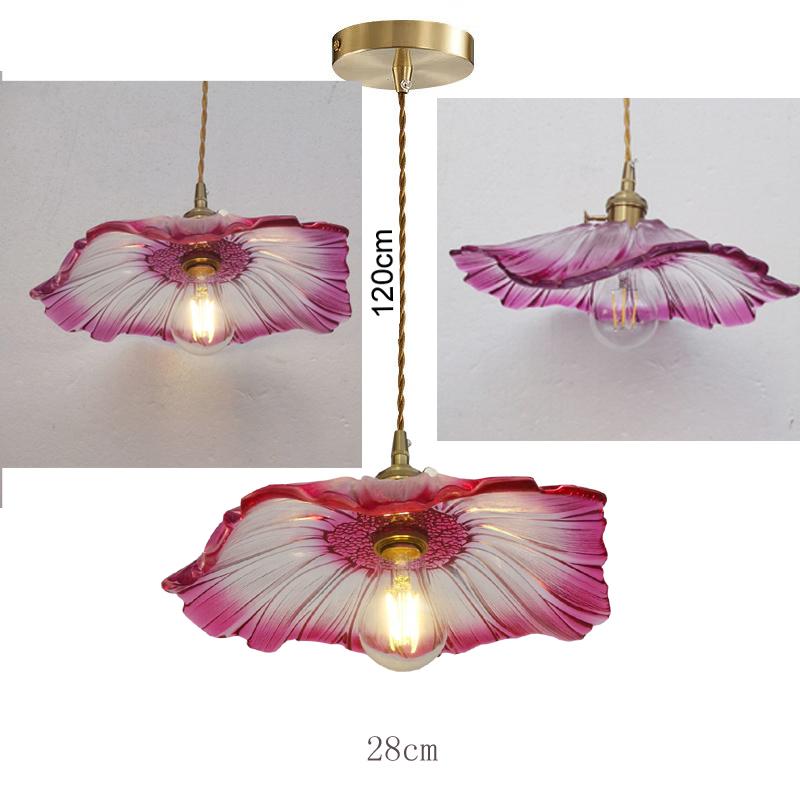 Vintage Ripples Glass Pendant Lamp Bedroom Dining Room Kitchen Retro Pendant Light Indoor Decor Hanging Light Ceiling Chandelier