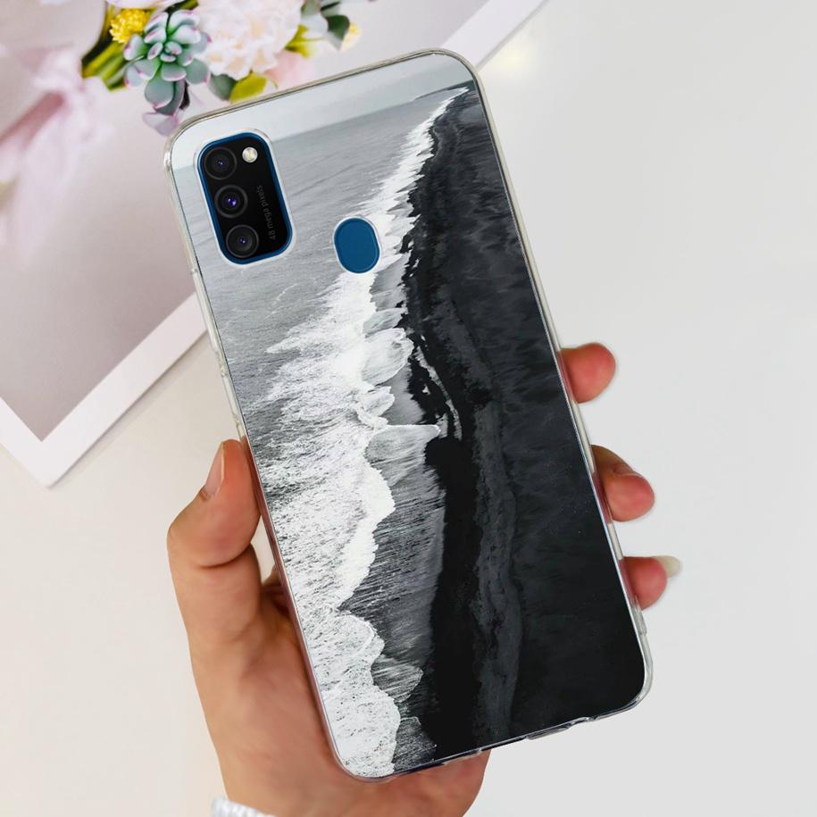 For Samsung M21 Case SM-M215F Silicone Soft Phone Cover For Samsung Galaxy M21 2020 Fundas Cartoon Coque For Samsung M 21 Bumper