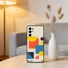 Minimal Bauhaus Pattern Phone Case For Samsung S25,S24,S21,S22,S23,S30,Ultra,S20,Plus,Fe,Lite,Note,10,Black Cover