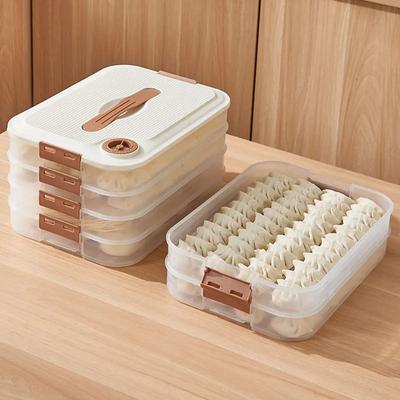 Organizzatore da cucina Scatola per gnocchi Contenitore per la conservazione degli alimenti Frigorifero Scatola per conservare la freschezza Scatola per gnocchi trasparente multistrato