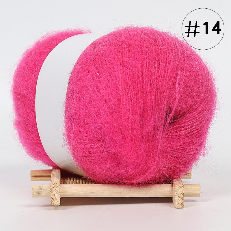 5Pcs Baby Mohair, Hand-woven DIY Sweater Scarf Thread Baby Thread Fine Wool