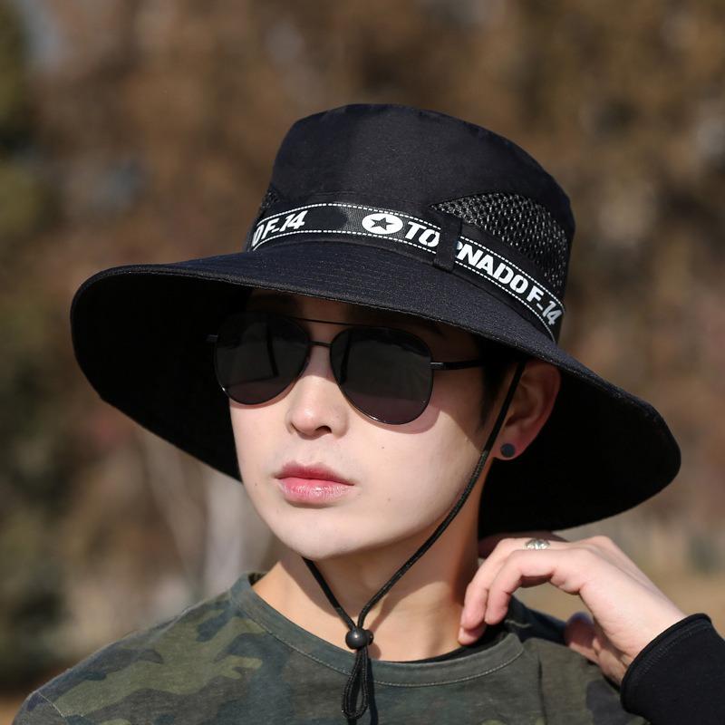 Western cowboy hat men s bucket hat women s climbing desert sun hat outdoor camping visor hat hiking mountain hat