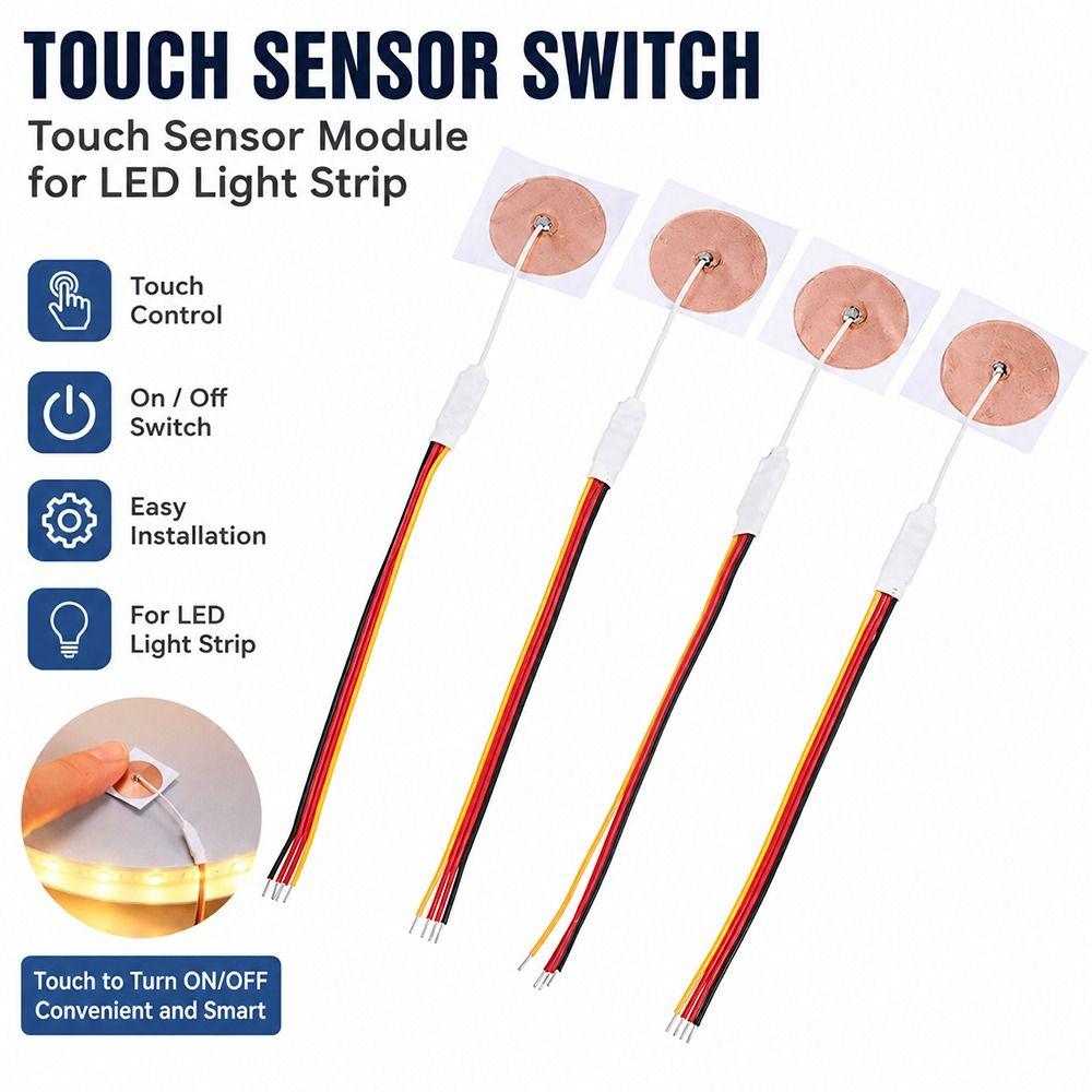 1Pcs Self Adhesive Touch Sensing Module 12V 24V 5V Desk Lamp Switch  for LED Light Strip