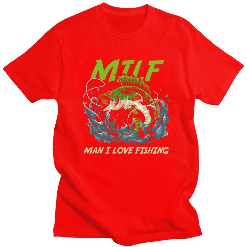 

Man I Love Fishing MILFS Fisher T Shirts for Men 100 Cotton Tee Tops Anniversary Gift Tshirts Fashion Tshirt Clothing S
