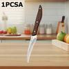 WXCOO 3pcs Stainless Steel Food Carving Knife Kitchen Fruit Peeling Utility Knife Professional Chefs Carving Knife Wood Handle
