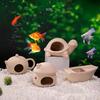 Fish Tank Shelter Exquisite Durable Unique Shape Ceramic Aquarium Landscaping Ornament Fish Tank Accessories