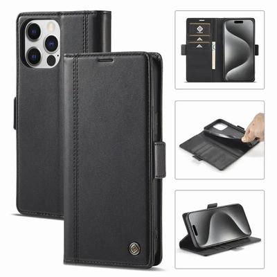 Magnetische Klapp-Lederhülle Für iPhone 16 15 14 13 12 Pro Max 11 X XS XR 7 8 Pro Plus Max Mini SE Buch Kartensteckplatz Brieftaschen-Abdeckung