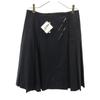 Unused Midi Length Flannel Wool Wrap Pleated Skirt 42 Women Used