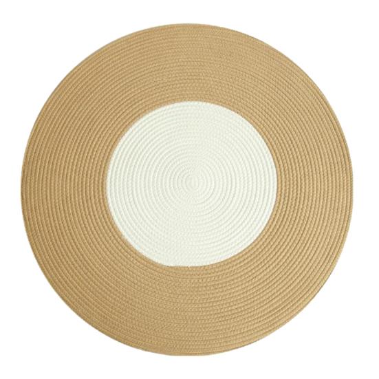 Cotton Rope Area Rug Braided Round Cat Scratching Rug Washable Vintage Floor Mat for Bedroom Living Room Couch Side Table