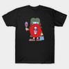 Asian Size Men Black Print T-shirt The Letter People: Miss O No-Cut Print Cotton Tshirt