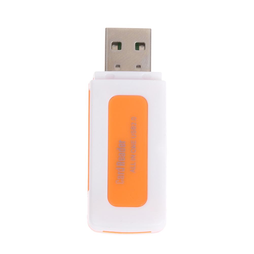 4 in 1 Mini USB 2.0 Card Reader Universal USB TF SD Card Reader Memory Card Reader Adapter for TF SD MS M2 PC Laptop Accessories