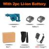 2 In 1 For 18V Battery 1500W 19000R/Min 288VF Cordless Air Blower Suction & Blowing Cleaner Electric Leaf Dust Collector