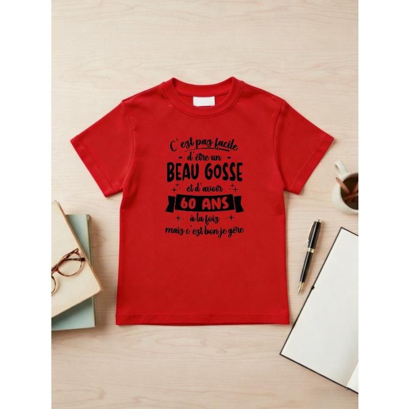 European sizes Fun Graphic T-Shirts for Boys And Girls, Stylish And Casual Tops, Humorous Prints