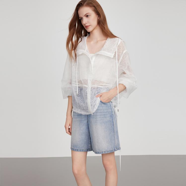 ELLE Casual Minimalist Comfortable Versatile Cropped Jacket Women jackets EF51967