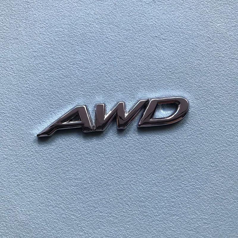1Pc 3D Metal 2.0 2.5 AWD Logo Letters Car Trunk Emblem Badge Decal 2.5 AWD Sticker Accessories