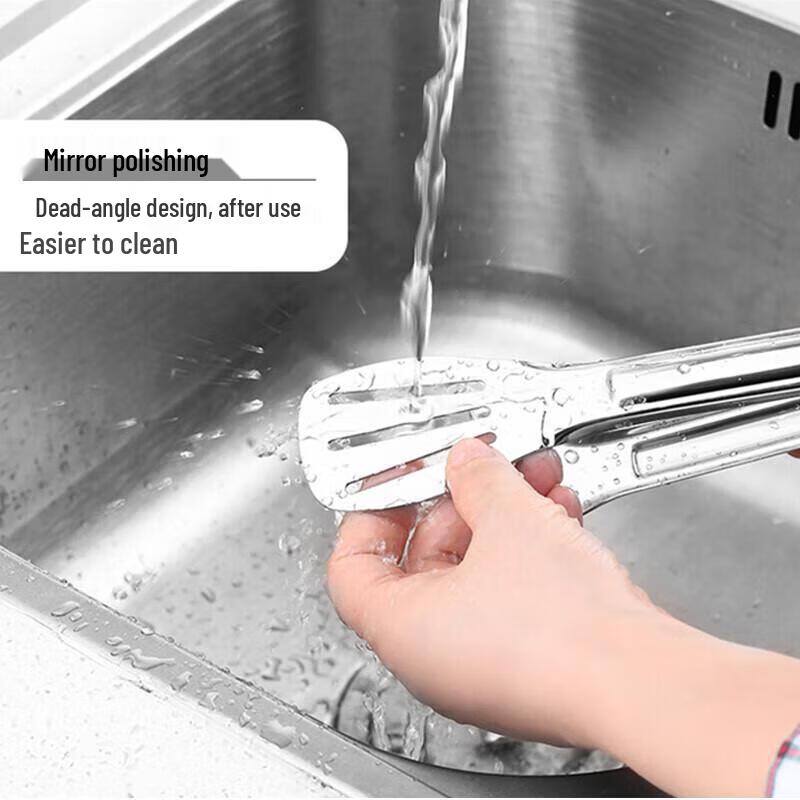 JingJingRS Koreanischer Stil 304 Edelstahl Lebensmittelzange