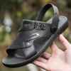 Non Slip Sandals for Men Wearing Thick Soled Waterproof Beach Shoes Outdoors In Summer Middle-aged Men's Slippers