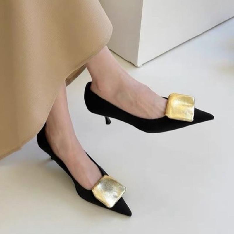 Spitze Zehen Damen Mid Heels Schuhe Sommerkleid Mode Pumps Stilettos Elegante Damen Sandalen Designer 2025 Trend Femme Zapatos