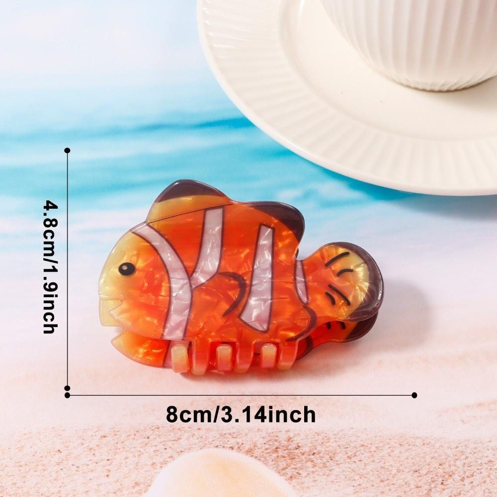 PVC Hair Clip Creative Hair Accessory New Marine Animal Hair Claw  for Women Girls