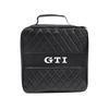 Car Charging Gun Leather Bag Storage Box Auto Accessories For VW GTI Polo Golf Passat Tiguan Arteon Touareg Taigo Jetta Hub Cap
