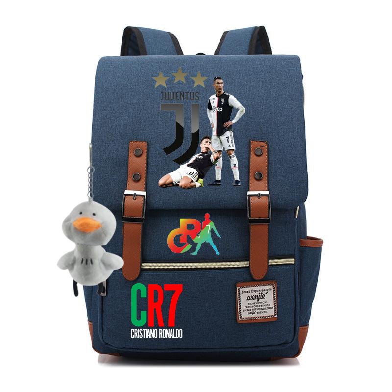 Modischer Anime CR7 Teenager Schüler Schultasche Herren und Damen Freizeit Rucksack